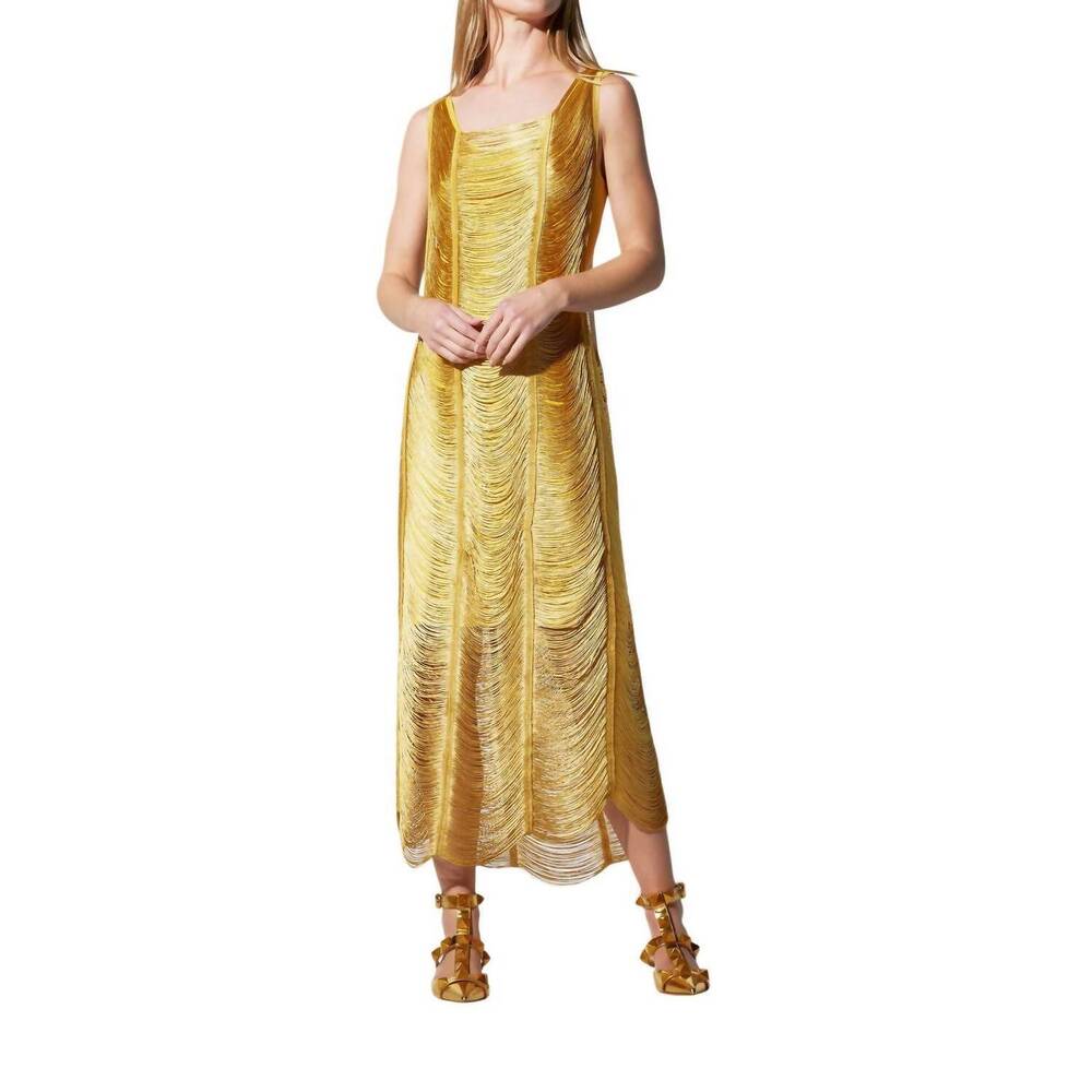 NEW OOLALA gatsby dress in gold